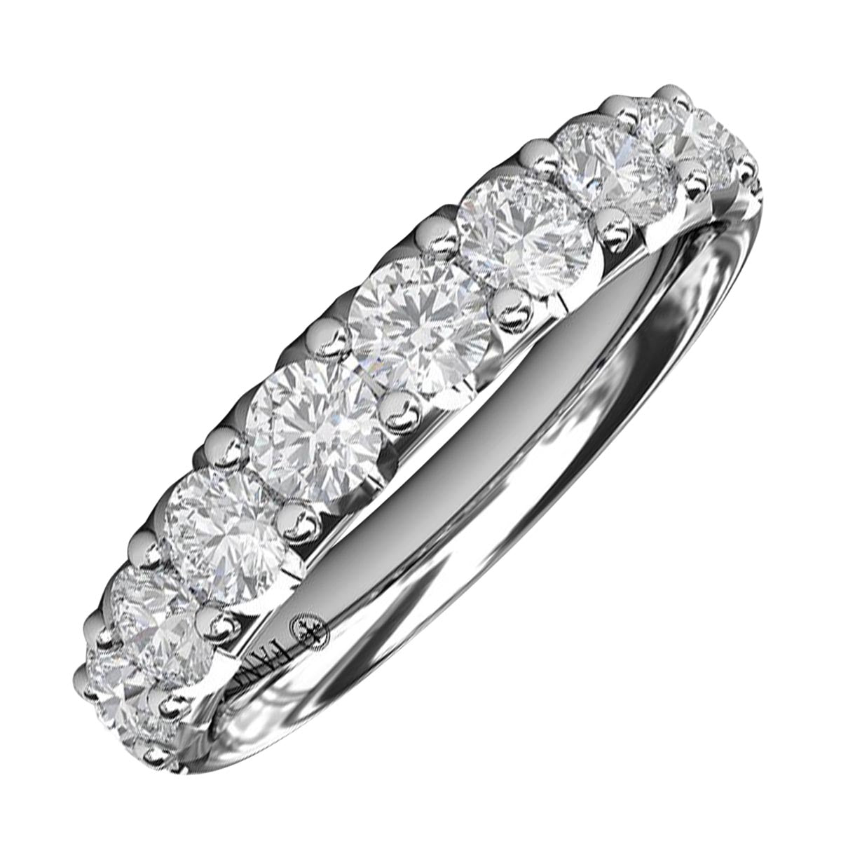 Fana Shared Prong Diamond Anniversary Band in 14kt White Gold (1ct tw)