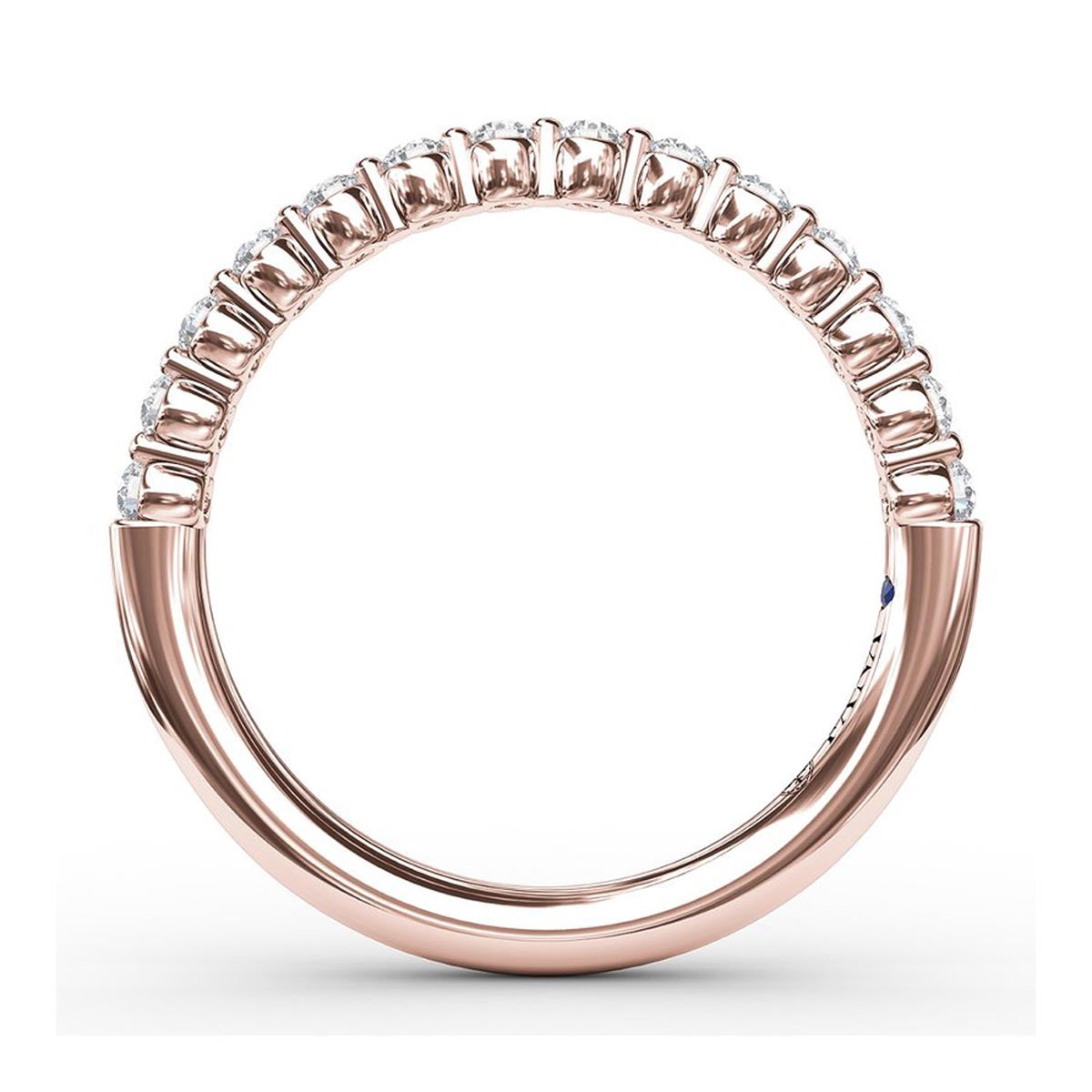 Fana Single Prong Set Diamond Anniversary Band in 14kt Rose Gold (1/4ct tw)