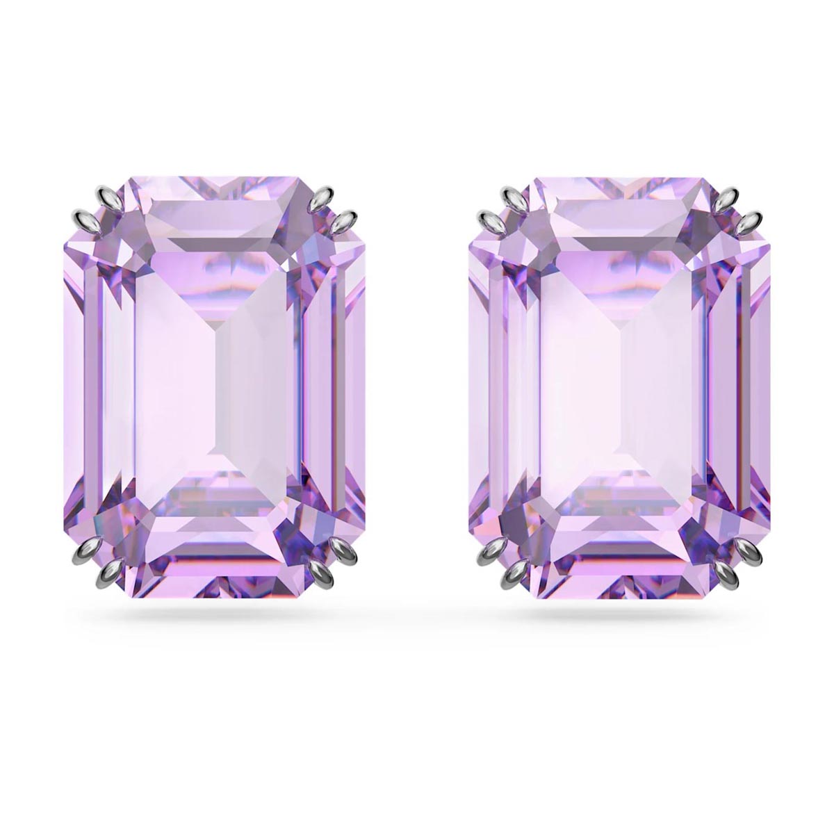 Swarovski Crystal Purple Millenia Stud Earrings