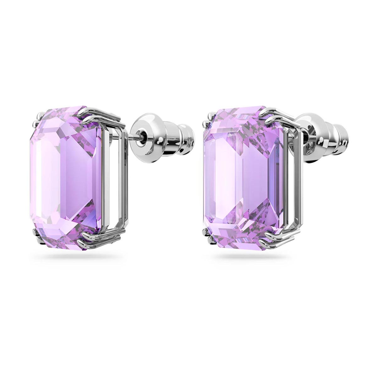 Swarovski Crystal Purple Millenia Stud Earrings