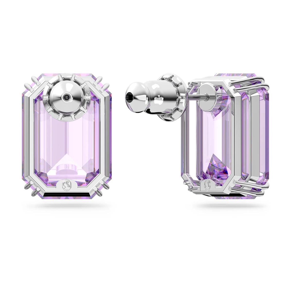 Swarovski Crystal Purple Millenia Stud Earrings