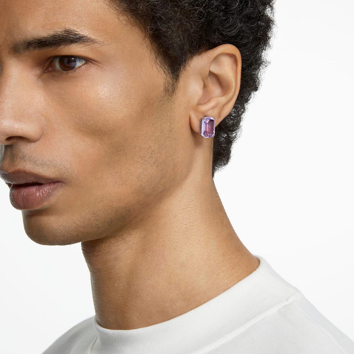Swarovski Crystal Purple Millenia Stud Earrings