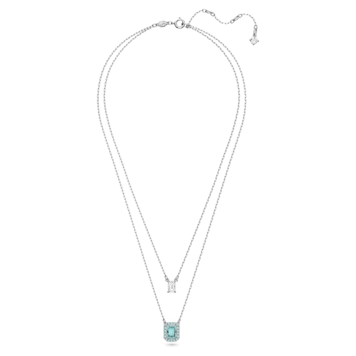 Swarovski Crystal Blue Millenia Layered Necklace