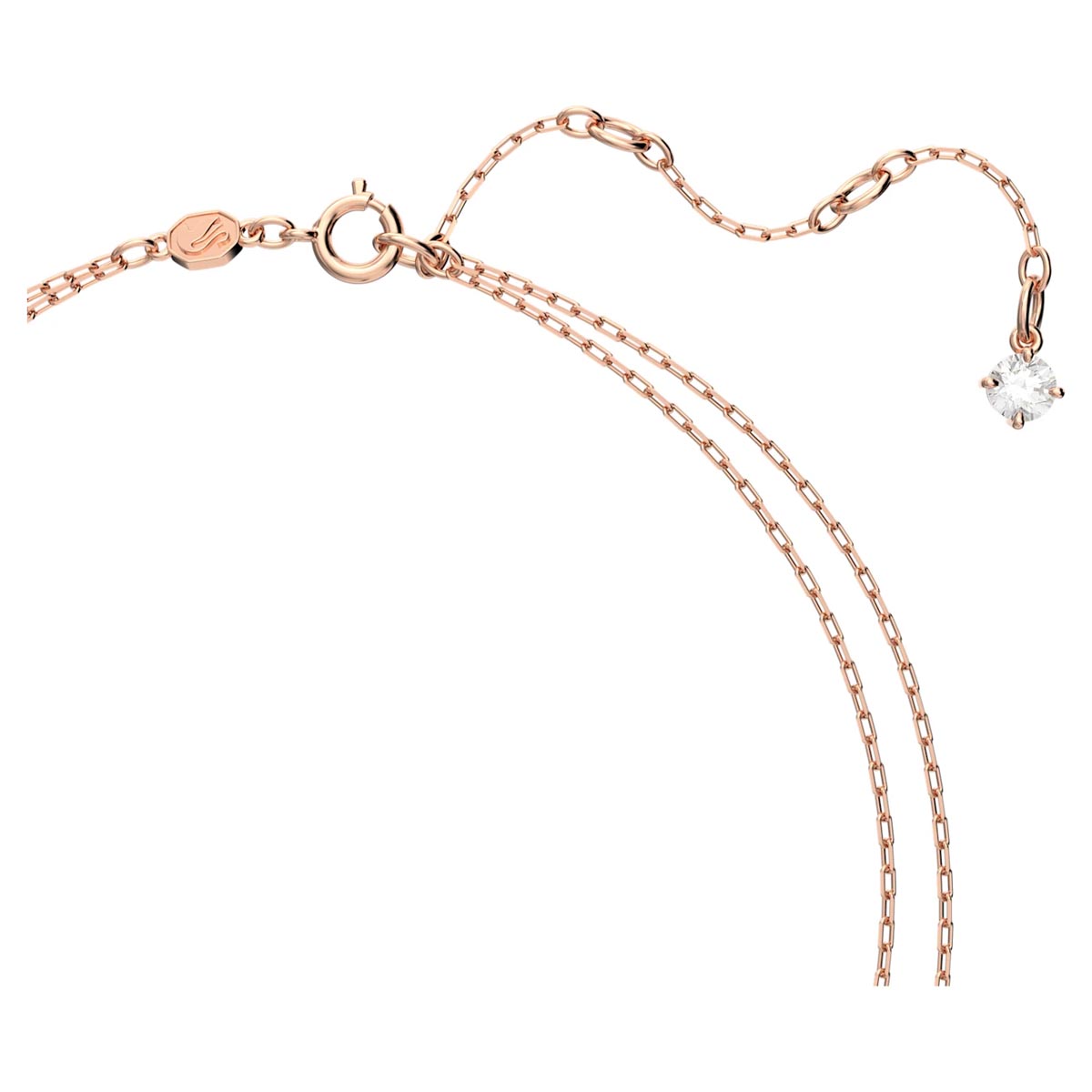 Swarovski Crystal Pink Millenia Layered Necklace