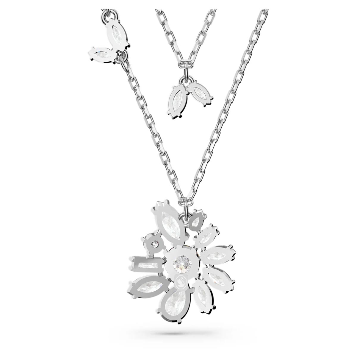 Swarovski Crystal Gema Flower Layered Necklace