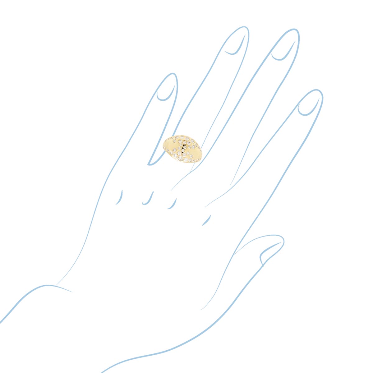 Diamond Bezel Fashion Band in 14kt Yellow Gold (1ct tw)