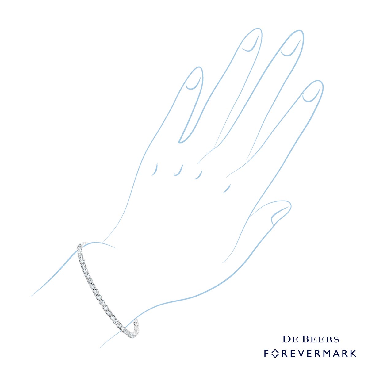 Forevermark Diamond Tennis Bracelet in 18kt White Gold (6 1/2ct tw)