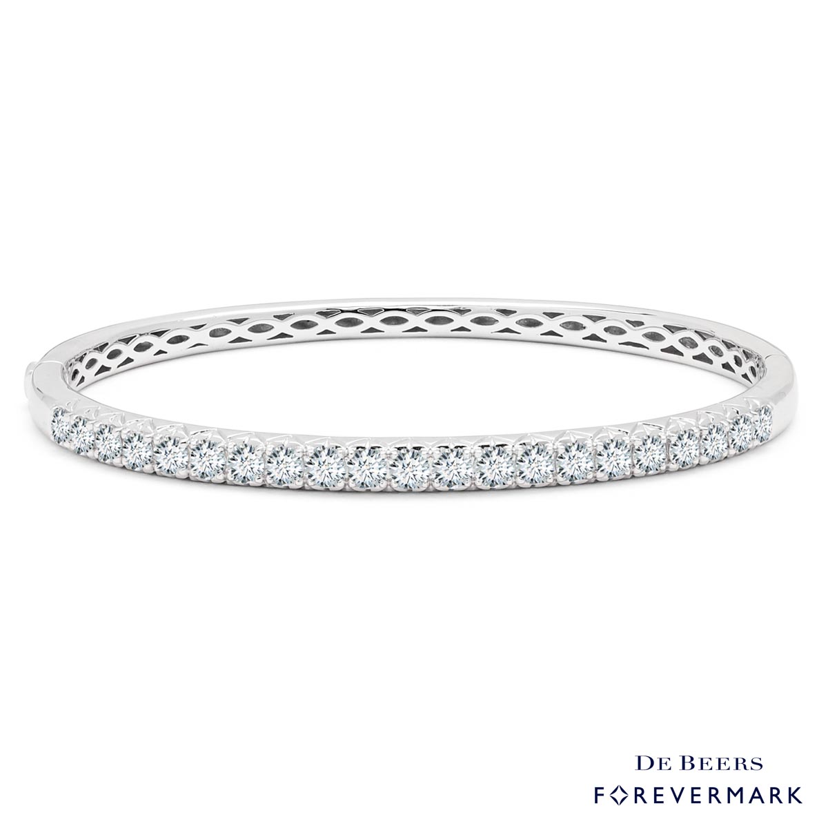 Forevermark Diamond Bangle Bracelet in 18kt White Gold (2 1/2ct tw)
