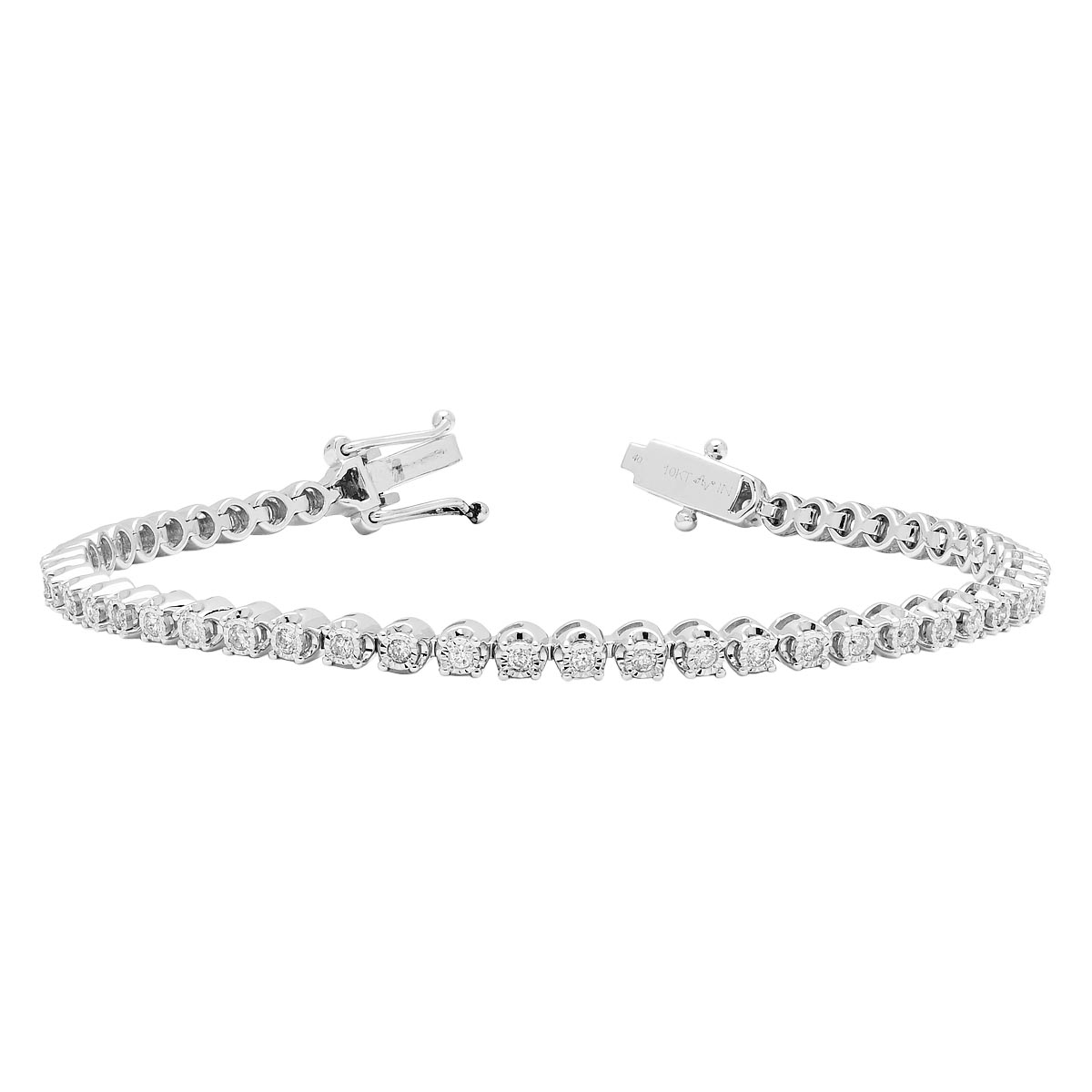 Diamond Tennis Bracelet in 10kt White Gold (1ct tw)