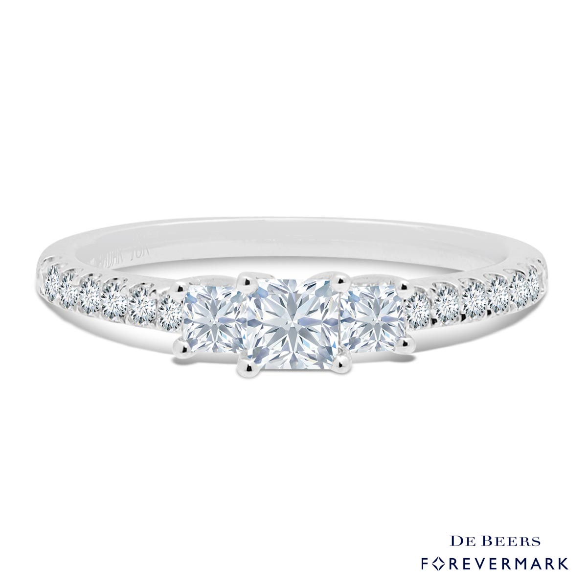 Forevermark Three Stone Diamond Ring in 18kt White Gold (5/8ct tw)