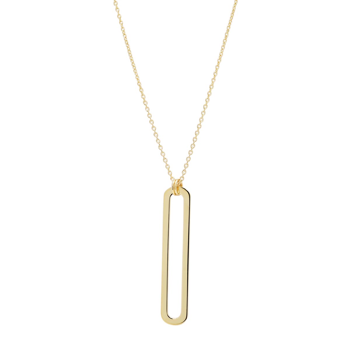 Paperclip Necklace in 14kt Yellow Gold