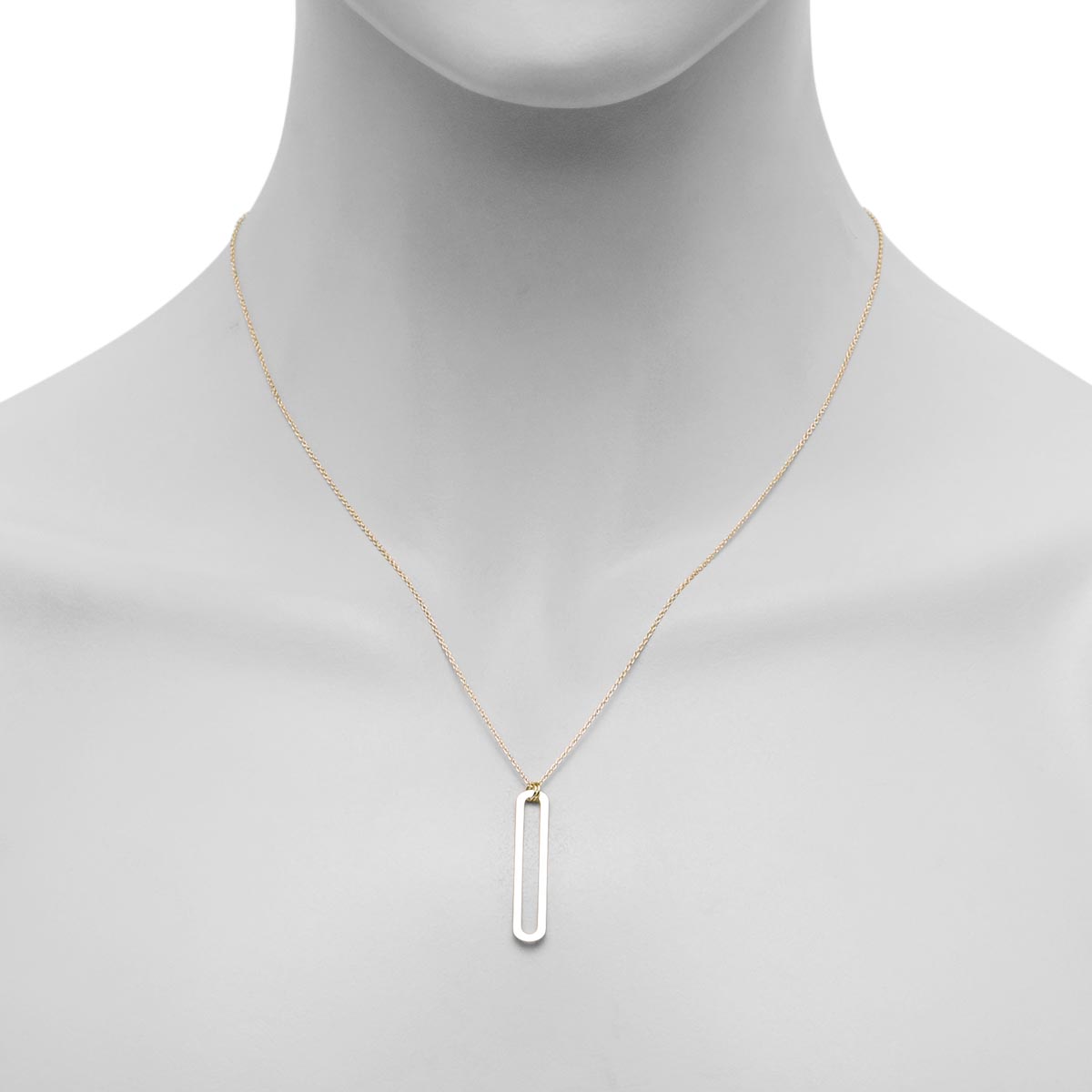 Paperclip Necklace in 14kt Yellow Gold