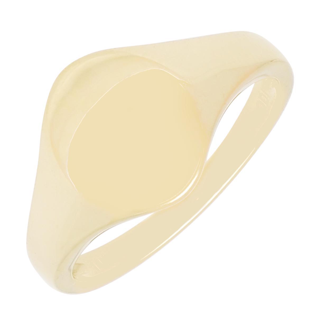 Oval Signet Ring in 14kt Yellow Gold