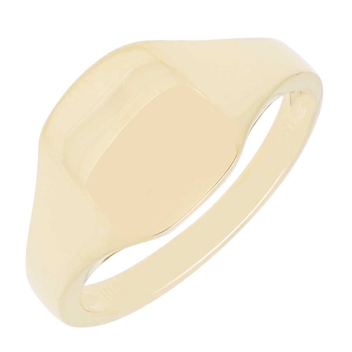 Rectangle Signet Ring in 14kt Yellow Gold