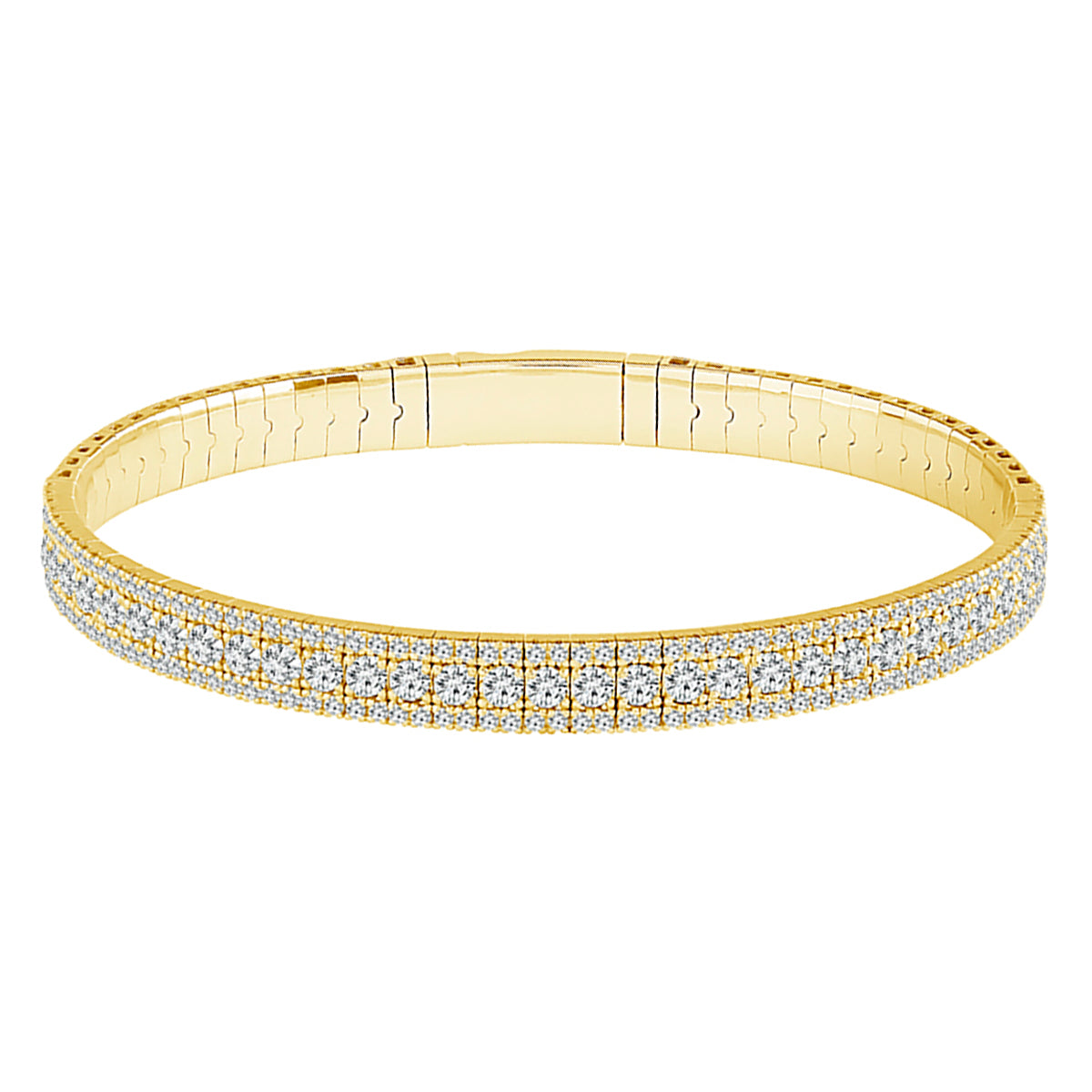 Diamond Flex Bracelet in 14kt Yellow Gold (2 7/8ct tw)