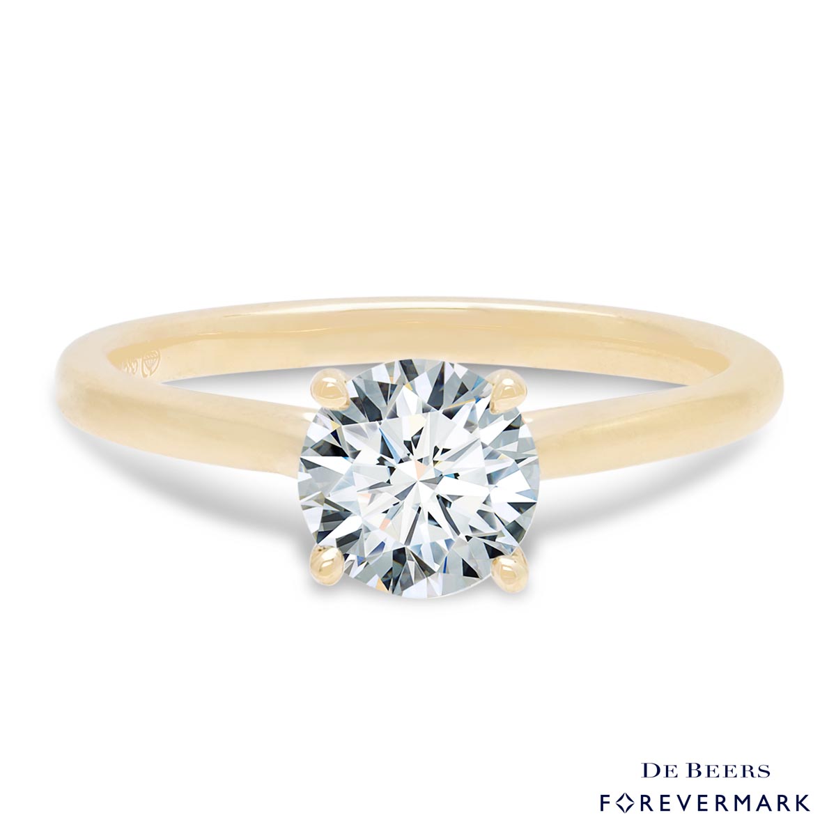 Forevermark Diamond Solitaire Engagement Ring in 14kt Yellow Gold (1ct)