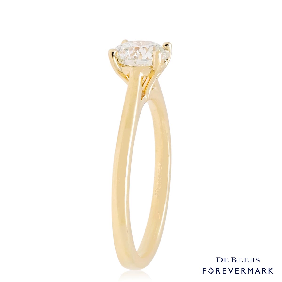 Forevermark Diamond Solitaire Engagement Ring in 14kt Yellow Gold (1ct)