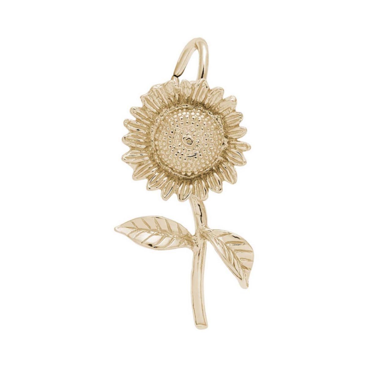 Rembrandt Sunflower Charm in 10kt Yellow Gold