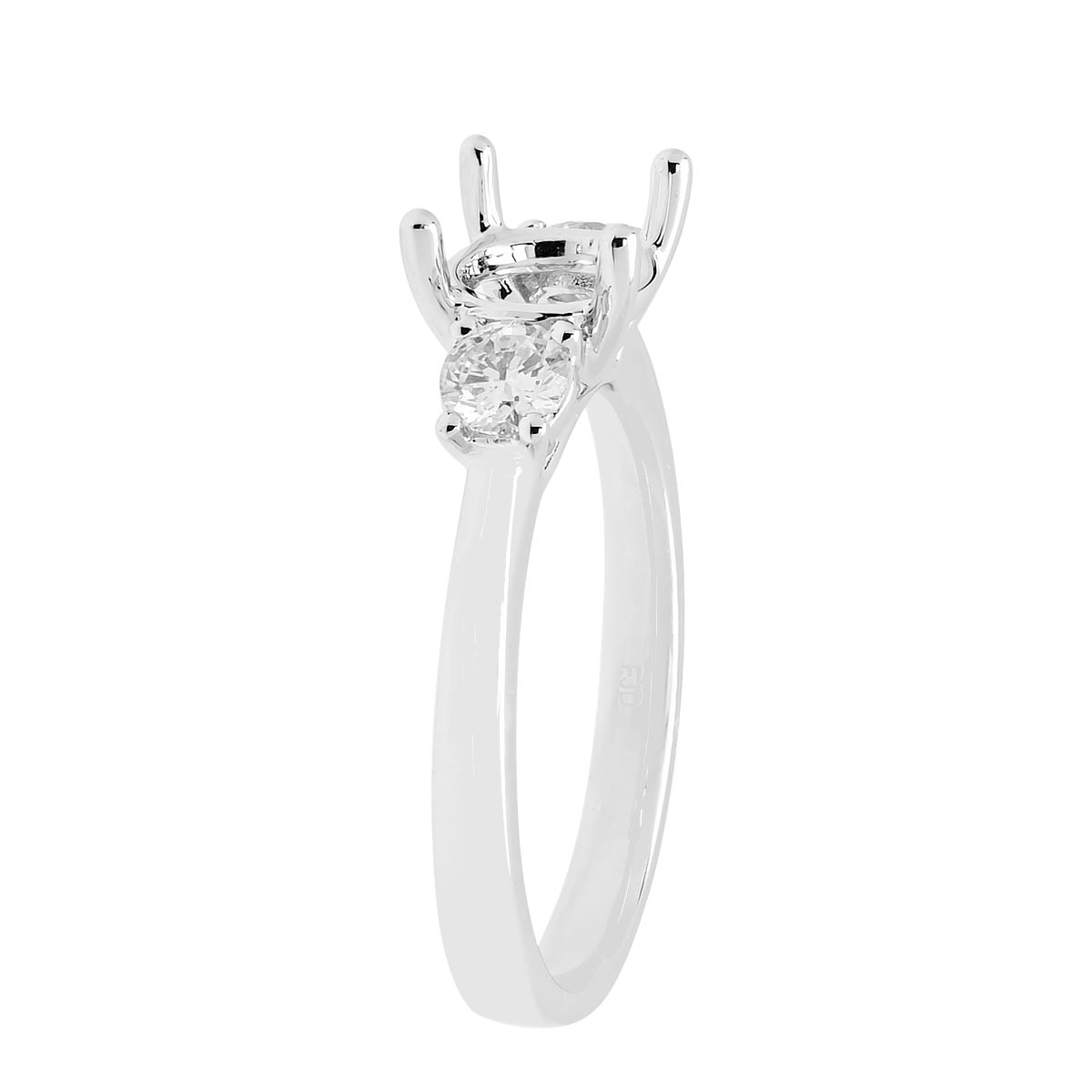 Diamond Engagement Ring Setting in 14kt White Gold (1/3ct tw)