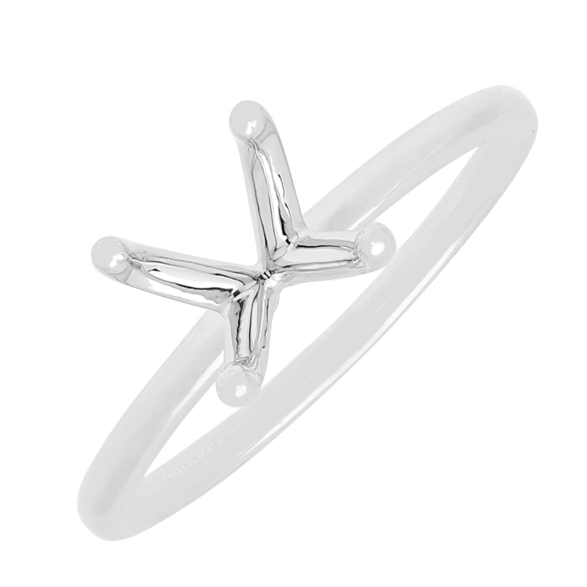 Solitaire Diamond Engagement Ring Setting in 14kt White Gold