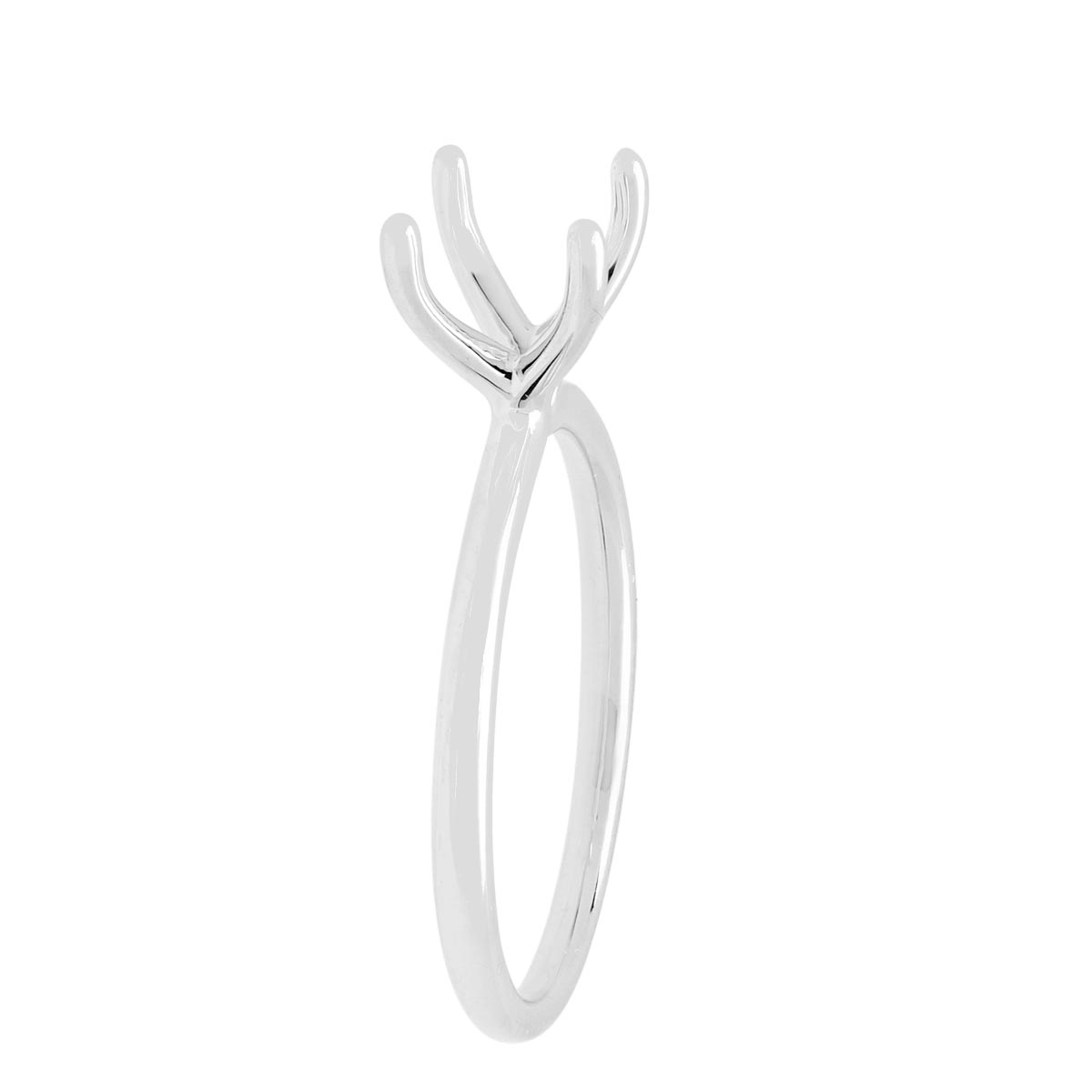 Solitaire Diamond Engagement Ring Setting in 14kt White Gold