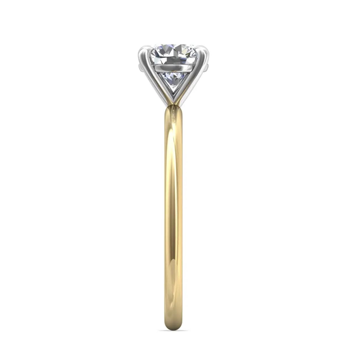 Martin Flyer Engagement Ring Setting in 14kt Yellow Gold