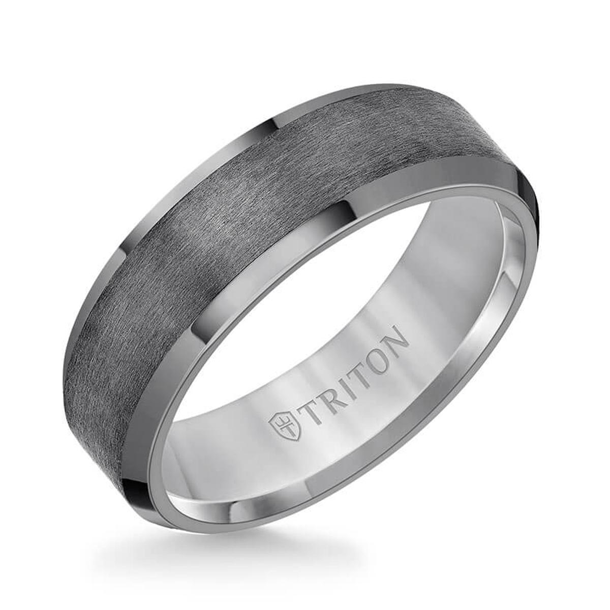 Triton Mens Wedding Band in Tantalum (7mm)