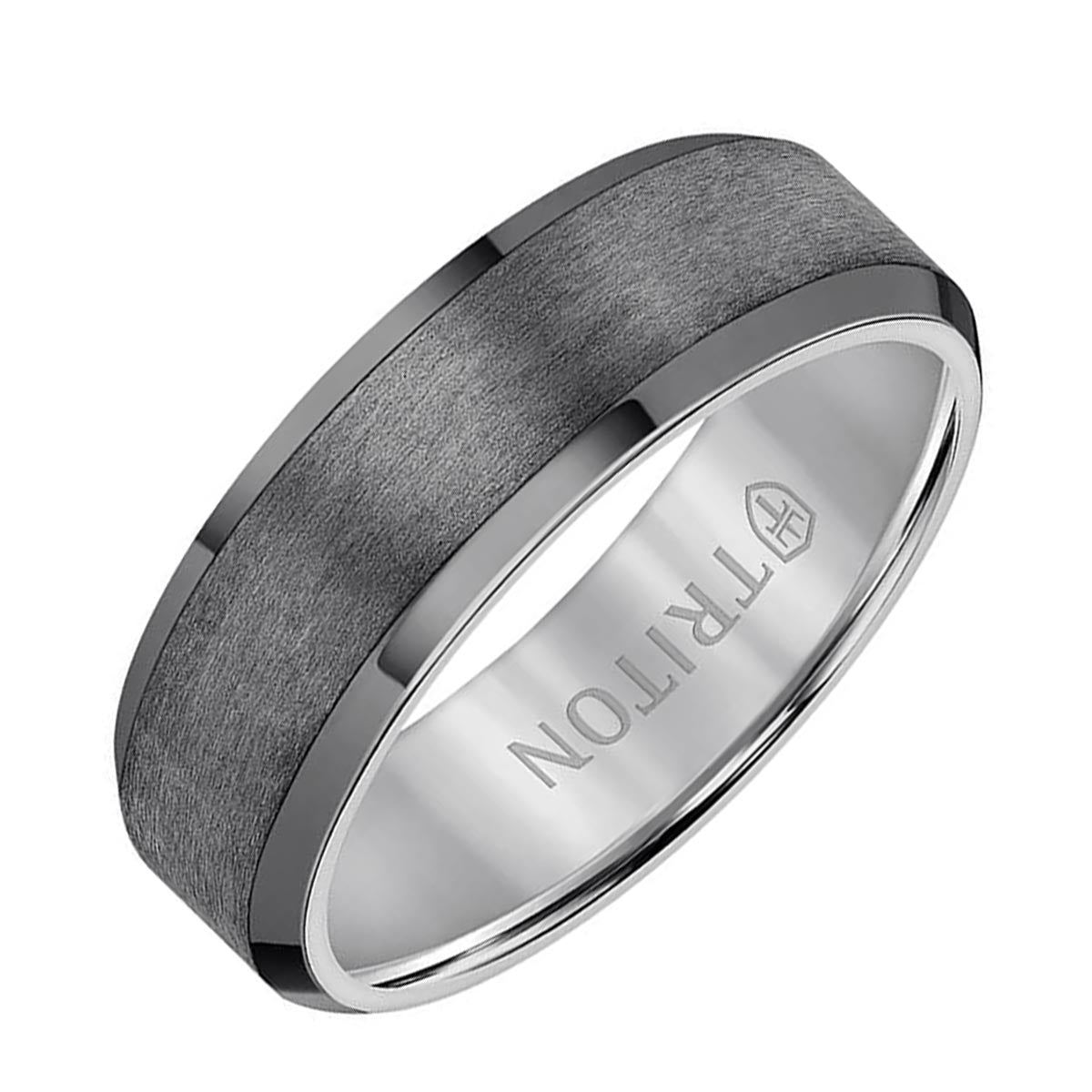 Triton Mens Wedding Band in Tantalum (7mm)