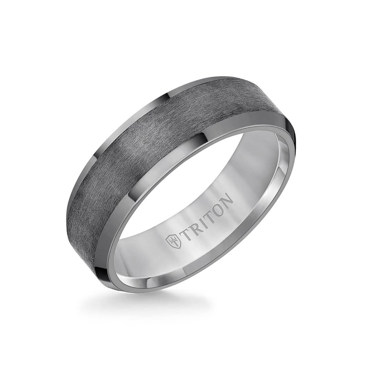 Triton Mens Wedding Band in Tantalum (7mm)