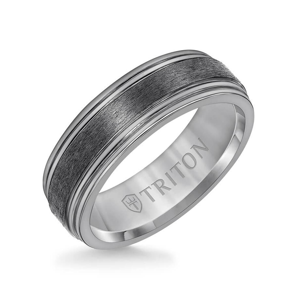 Triton Mens Wedding Band in Tantalum (7mm)