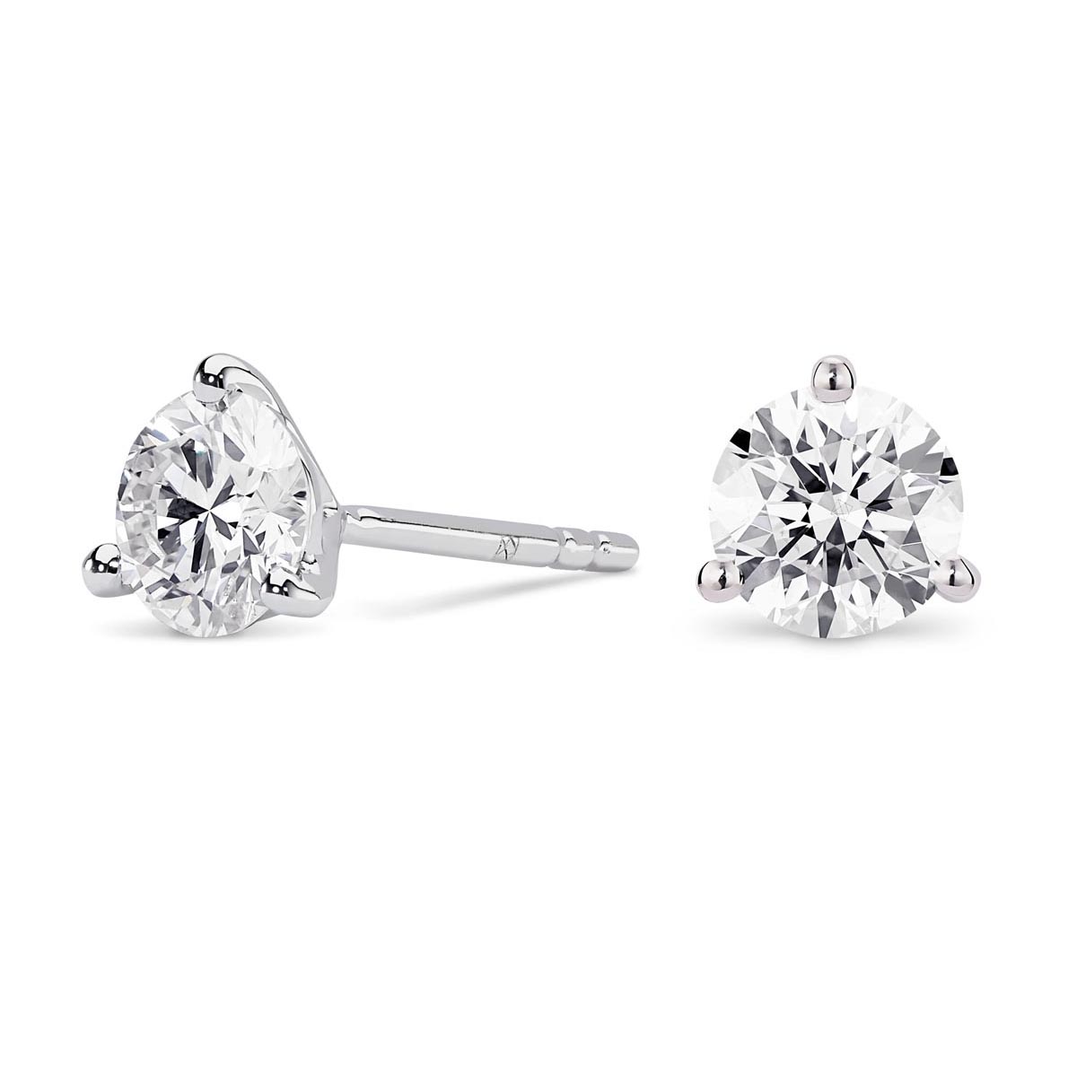 Lightbox Lab Grown Diamond Stud Earrings in 14kt White Gold (2ct tw)