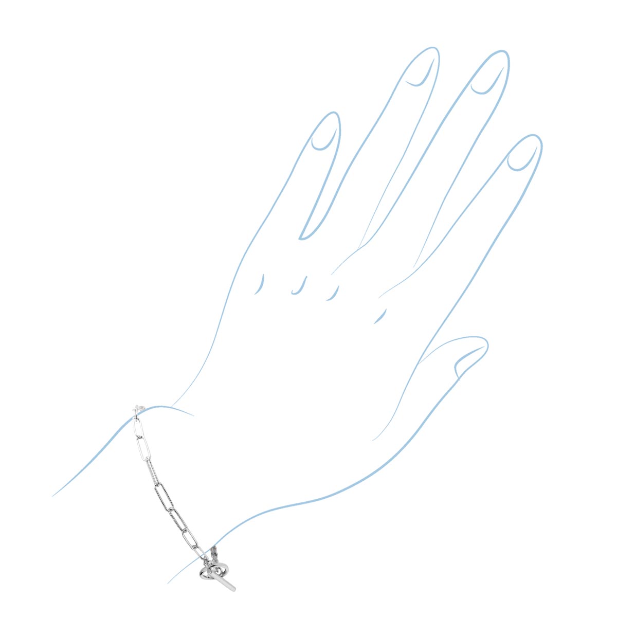 Paperclip and Rope Bracelet in Sterling Silver – Day's Jewelers