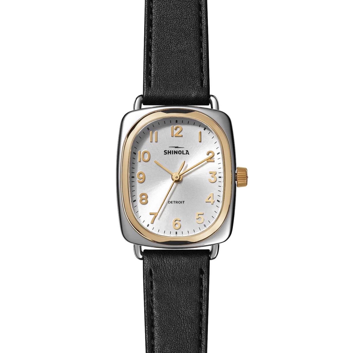 Shinola Bixby Womens Watch with White Dial and Black Leather Strap (quartz movement)