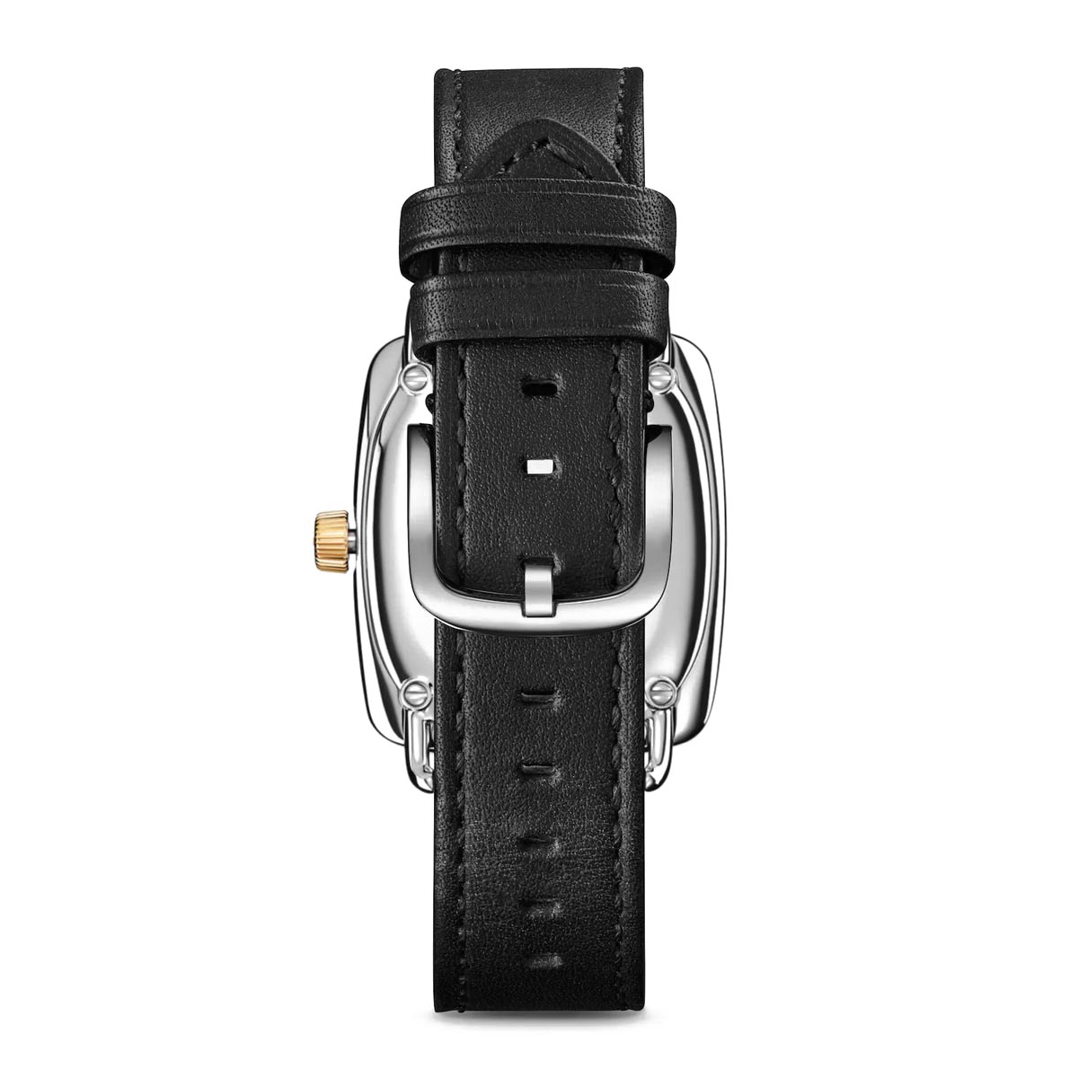 Shinola Bixby Womens Watch with White Dial and Black Leather Strap (quartz movement)