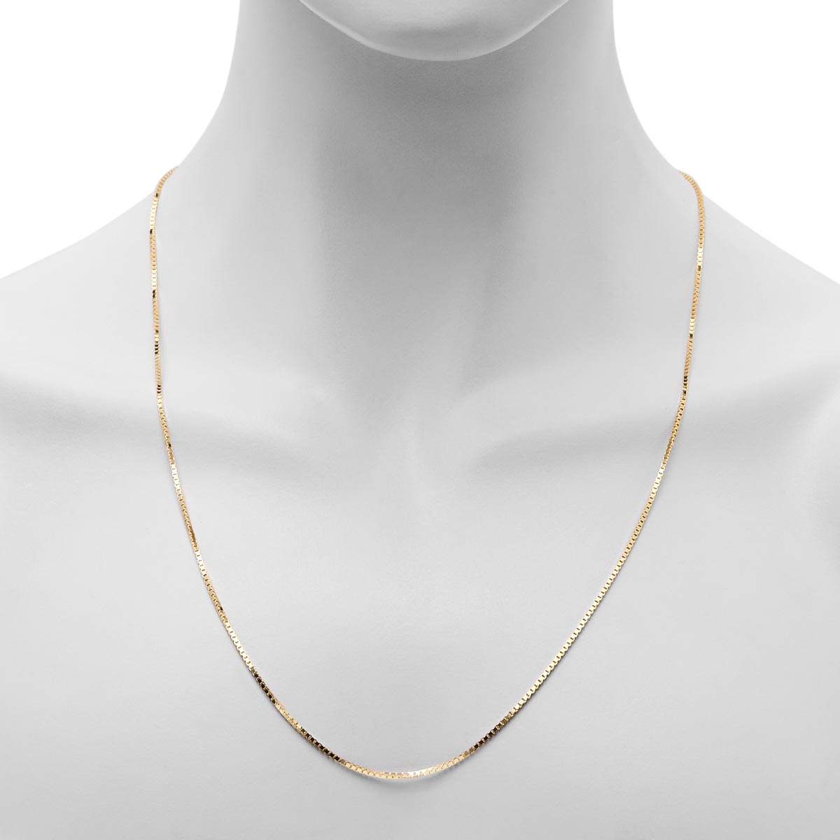 Estate Box Chain in 14kt Yellow Gold (24 inches and 1.5mm wide)