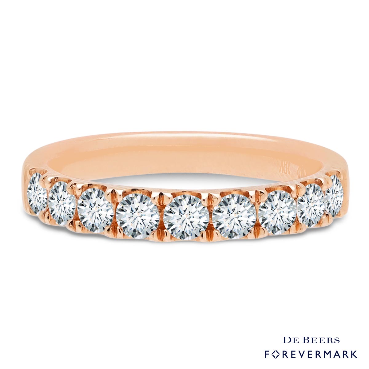 Forevermark Diamond Wedding Band in 18kt Rose Gold (3/4ct tw)