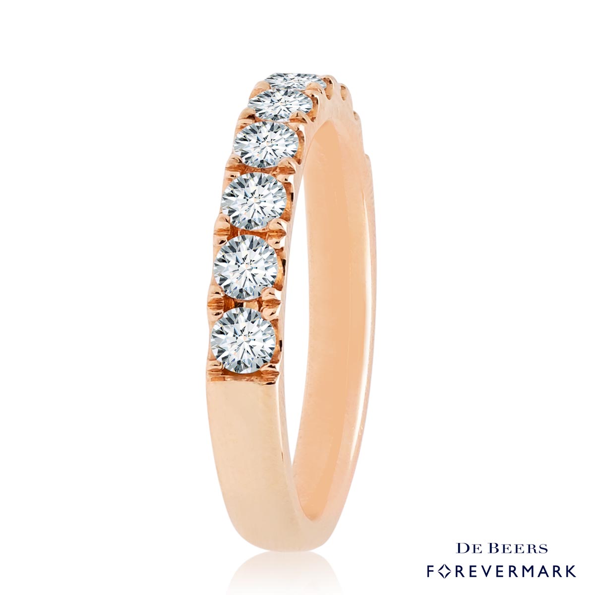 Forevermark Diamond Wedding Band in 18kt Rose Gold (3/4ct tw)