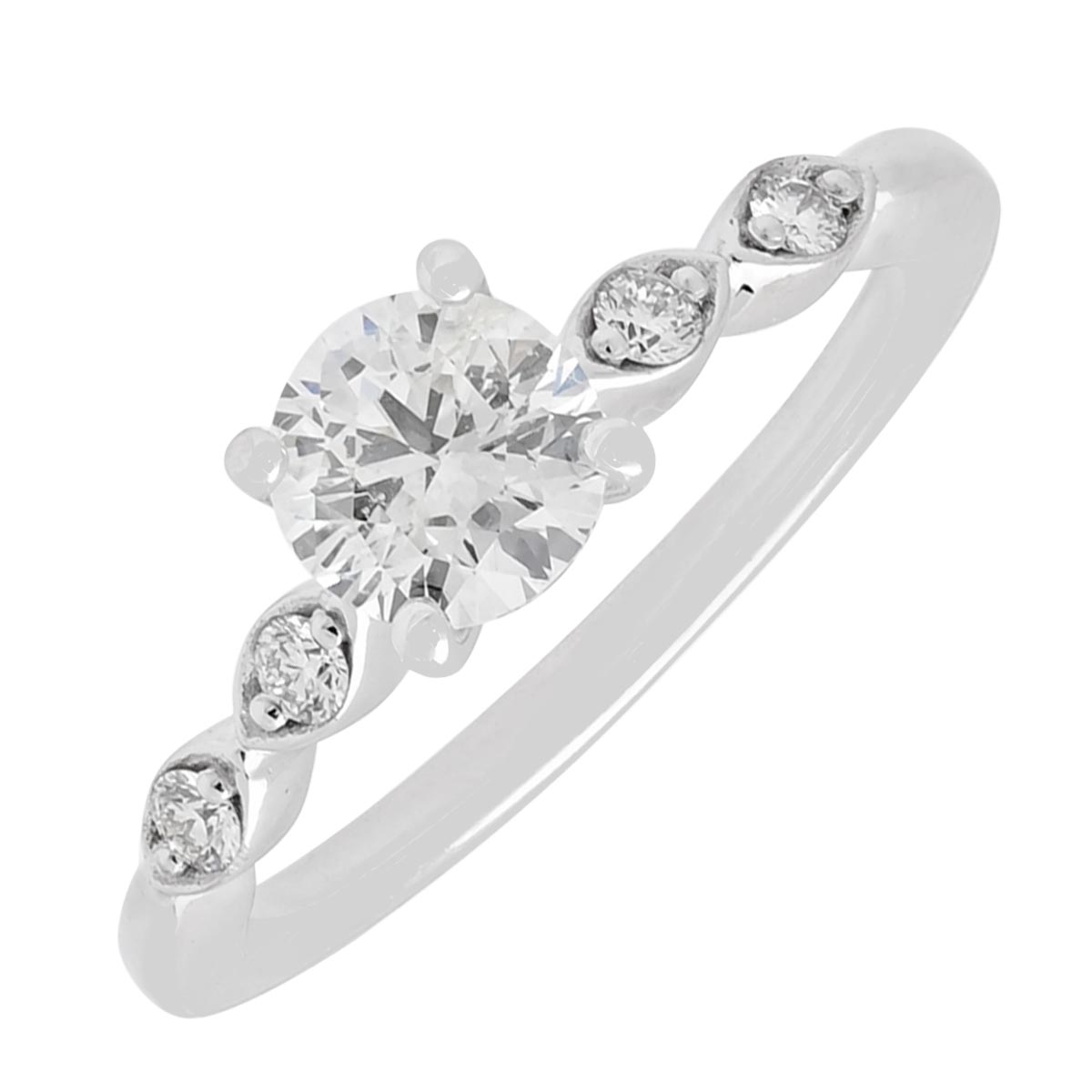 Northern Star Diamond Engagement Ring in 14kt White Gold (3/4ct tw)