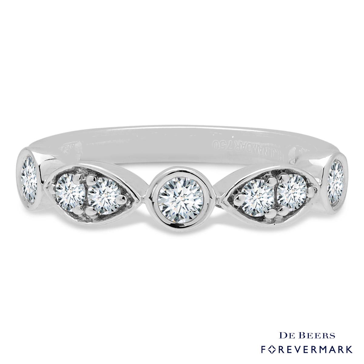 De Beers Forevermark Tribute Collection Diamond Ring in 18kt White Gold (1/2ct tw)