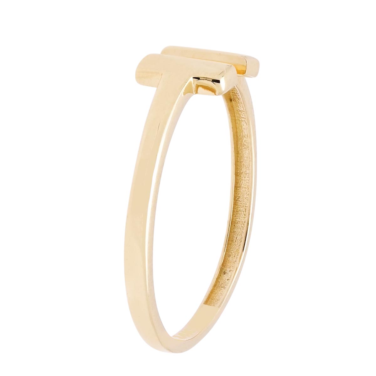 Split Bar Ring in 14kt Yellow Gold