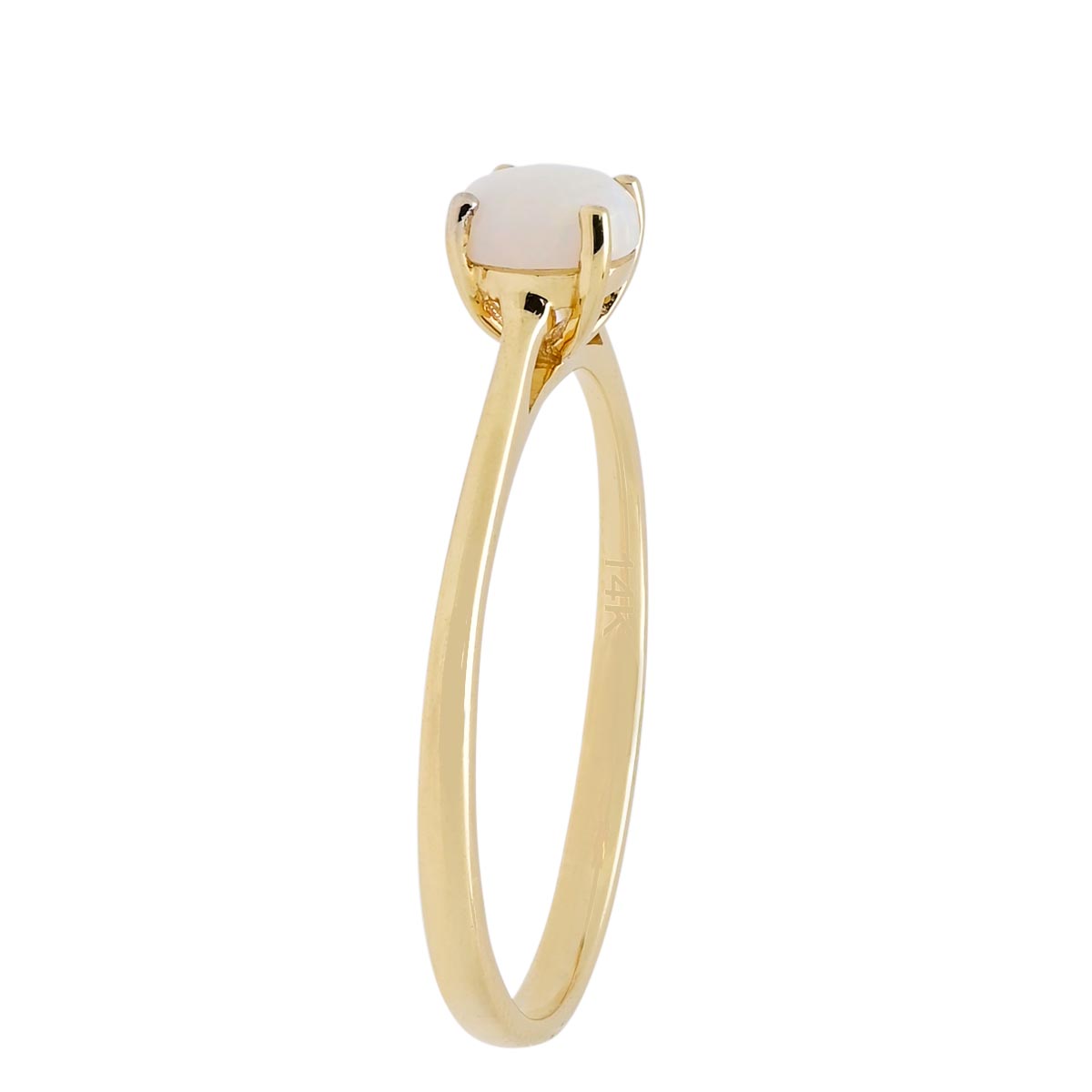 Australian Opal Ring in 14kt Yellow Gold