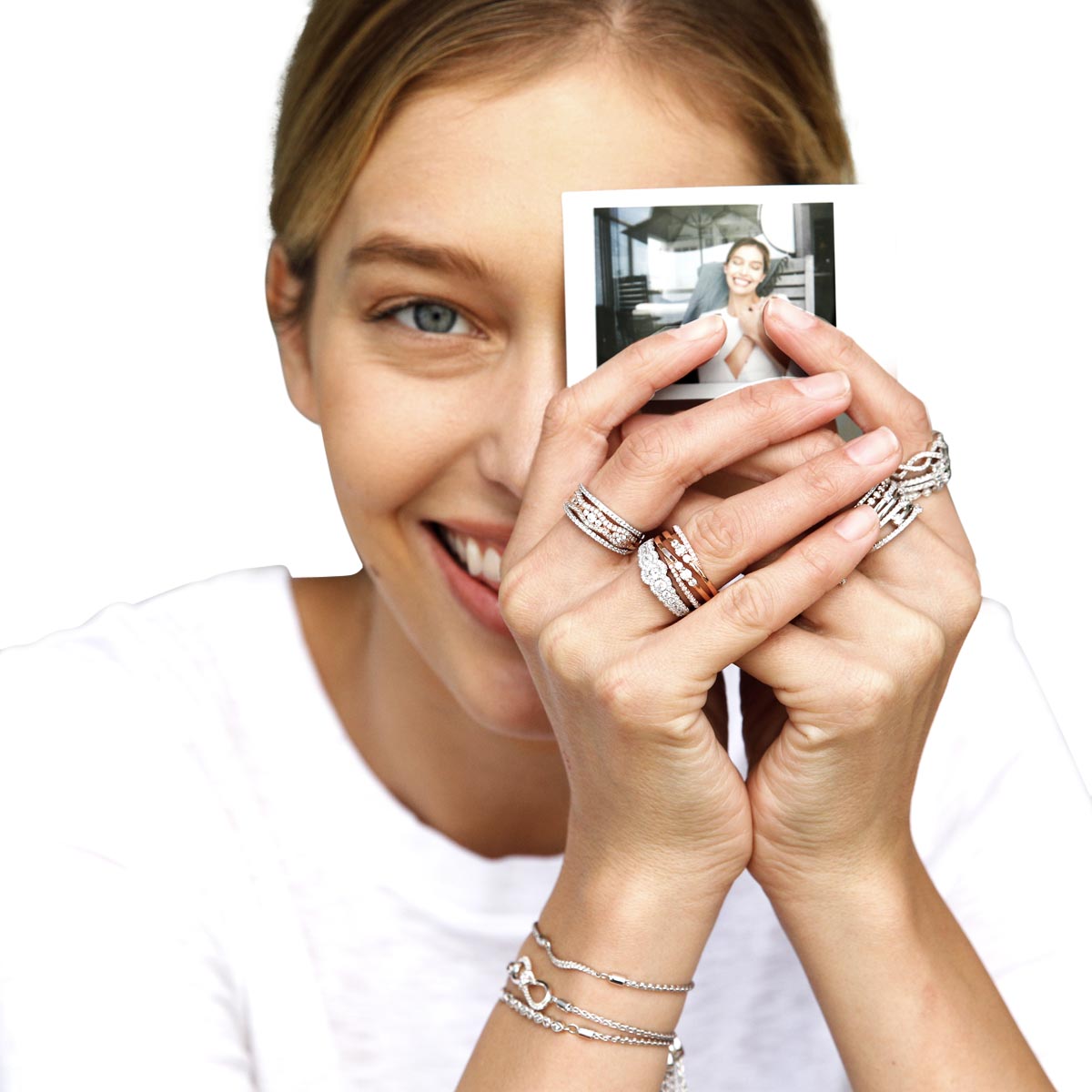 Diamond Bolo Bracelet in Sterling Silver (1/5ct tw)