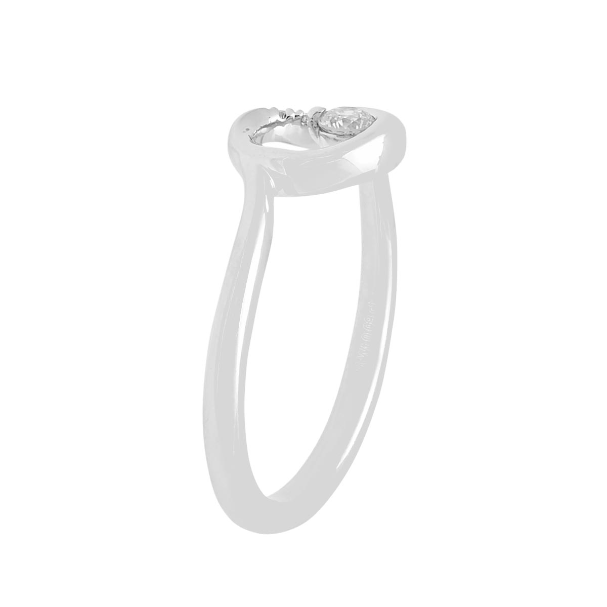 Northern Star Diamond Circle Ring in Sterling Silver (1/10ct tw)