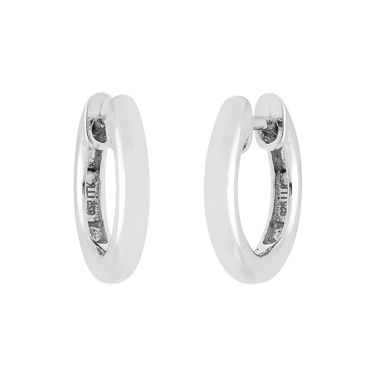 Hinged Hoop Earrings in Sterling Silver