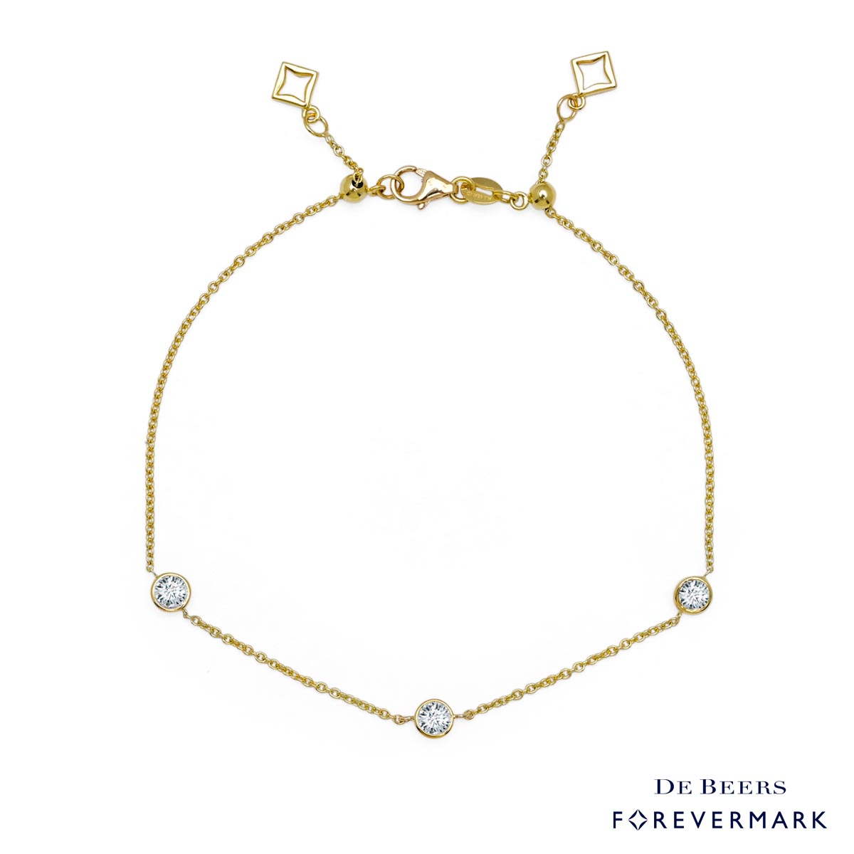 De Beers Forevermark Diamond Bracelet in 18kt Yellow Gold (1/2ct tw)