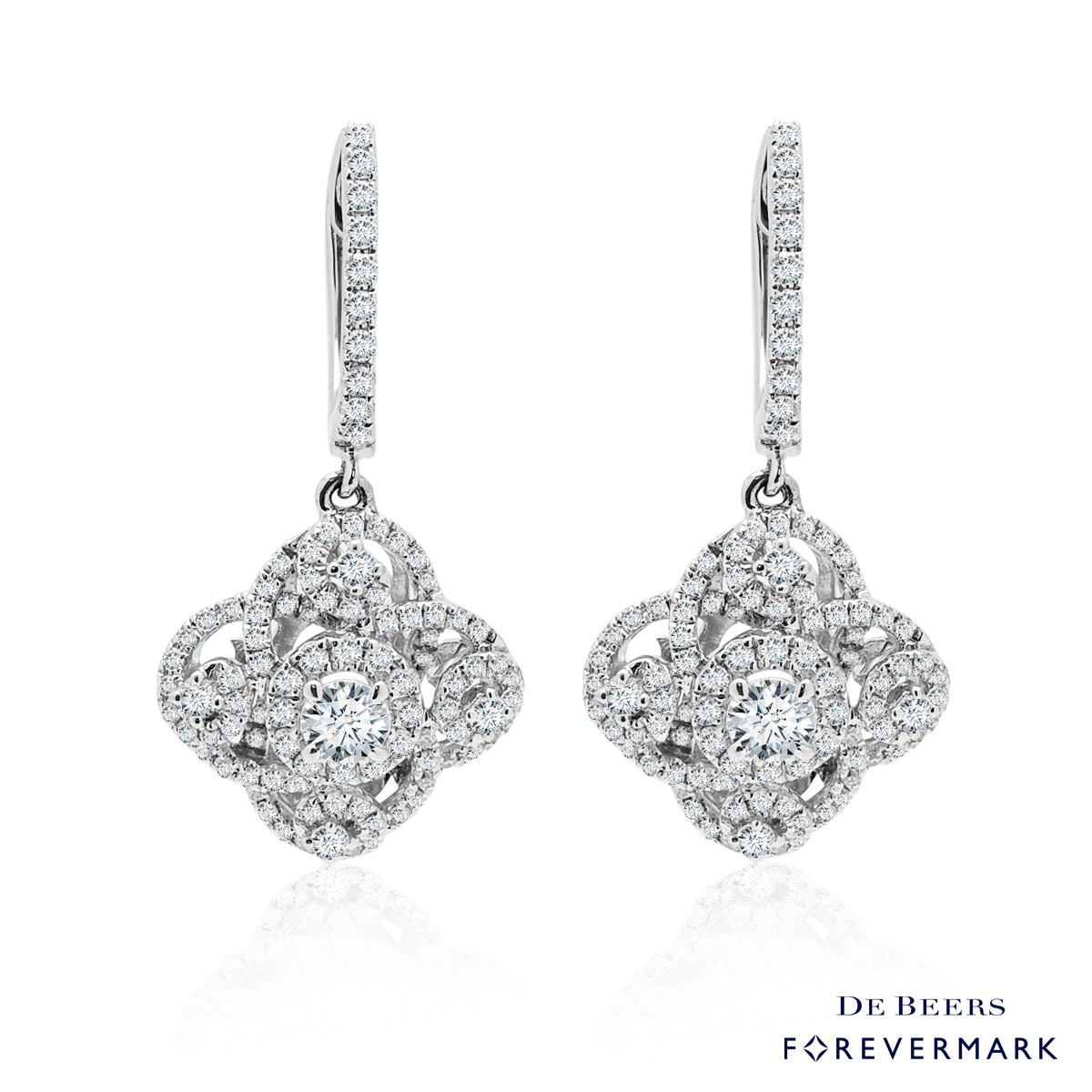Forevermark Diamond Earrings in 18kt White Gold (1ct tw)