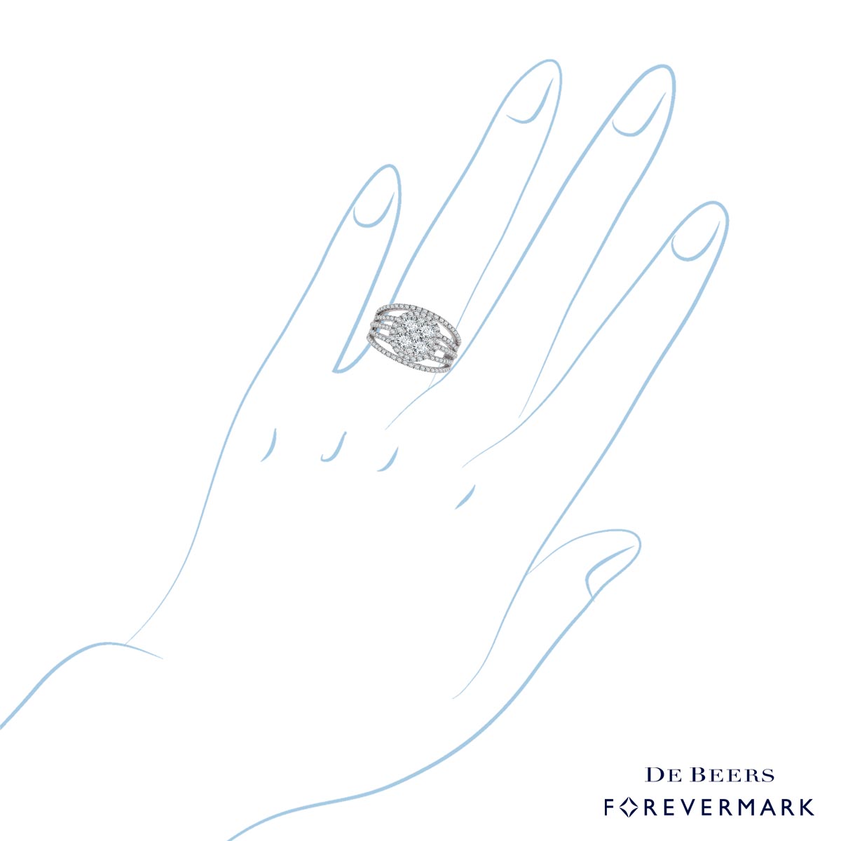 Forevermark Diamond Engagement Ring in 18kt White Gold (1 5/8ct tw)