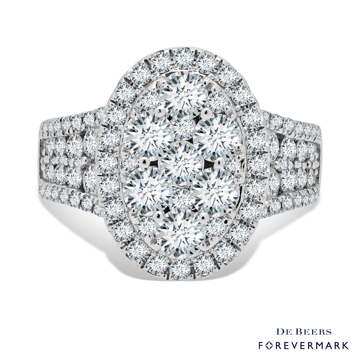 Forevermark Diamond Engagement Ring in 18kt White Gold (2 1/5ct tw)