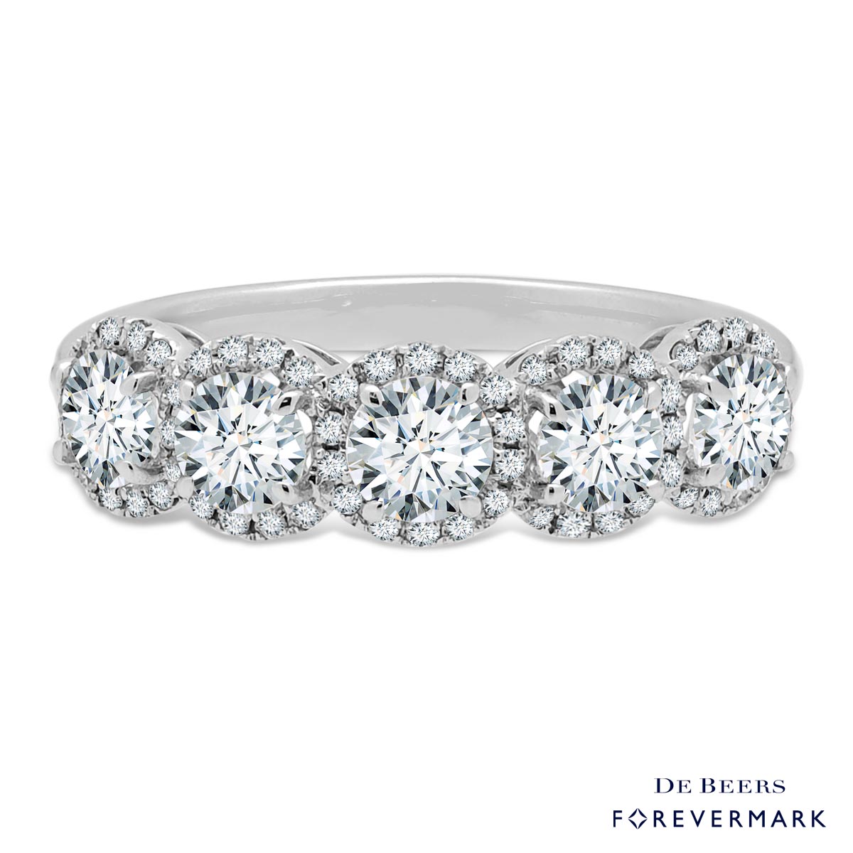 Forevermark Center of my Universe Five Stone Diamond Band in 18kt White Gold (1 1/4ct tw)