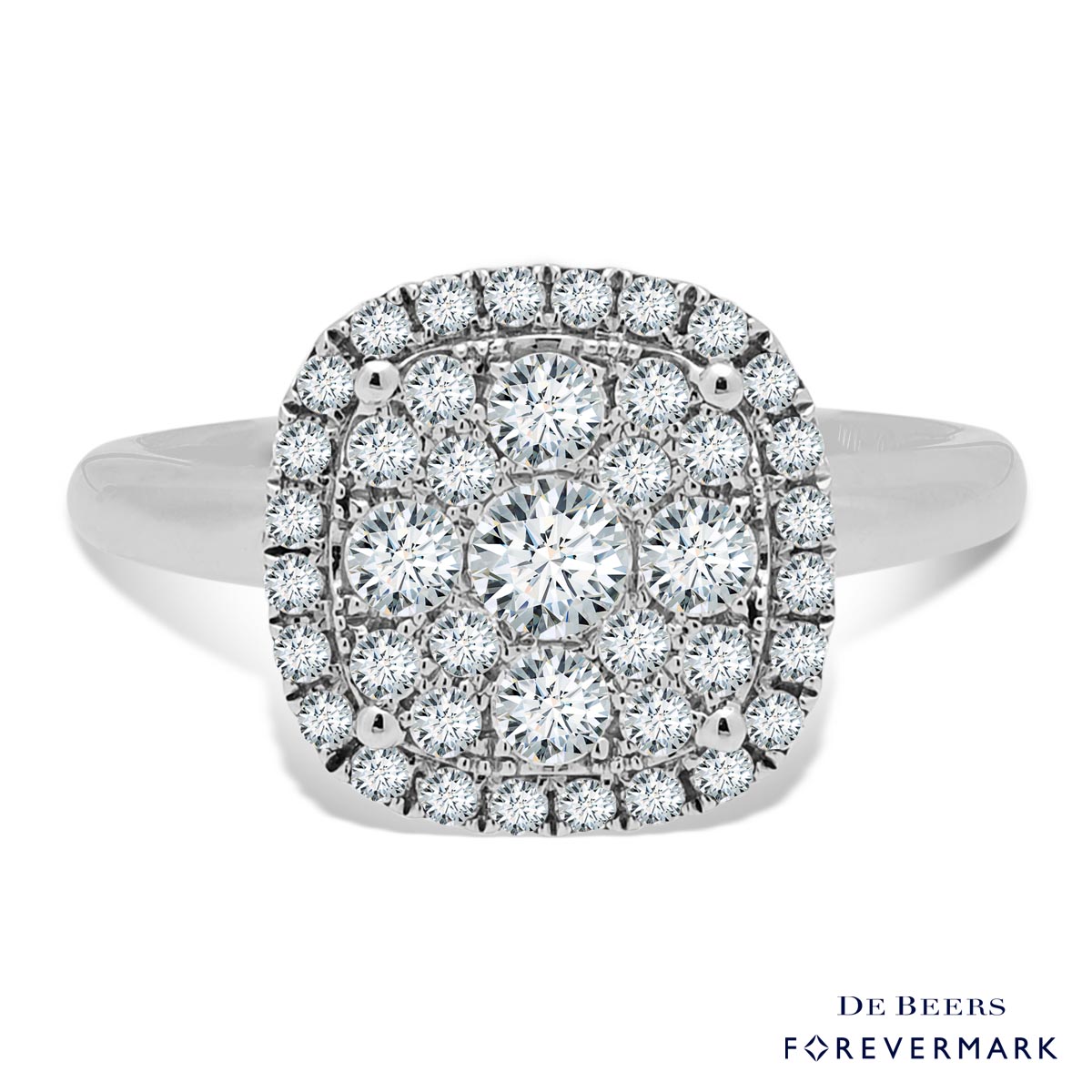 Forevermark Diamond Engagement Ring in 18kt White Gold (3/4ct tw)